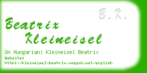 beatrix kleineisel business card